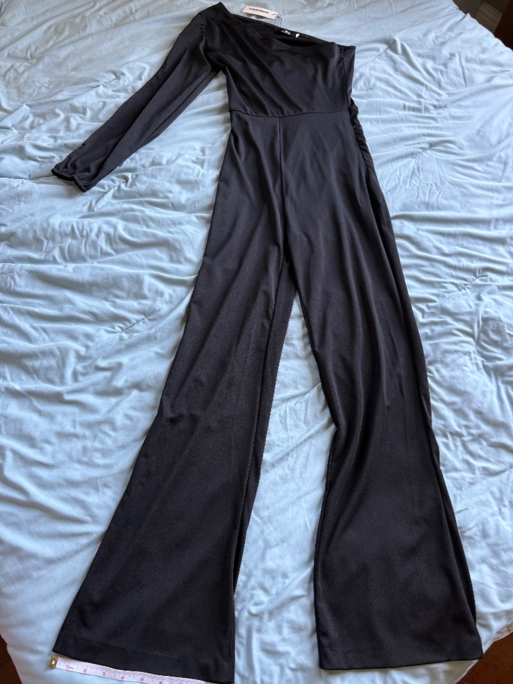 CBR Exclusive Selection Black One Shoulder Wide Leg Jumpsuit NWT Small